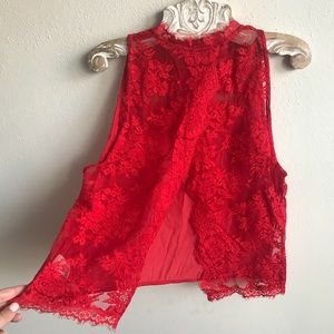 Free People Open Back Blouse